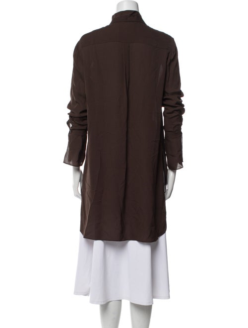 FRAME Silk Mock Neck Tunic