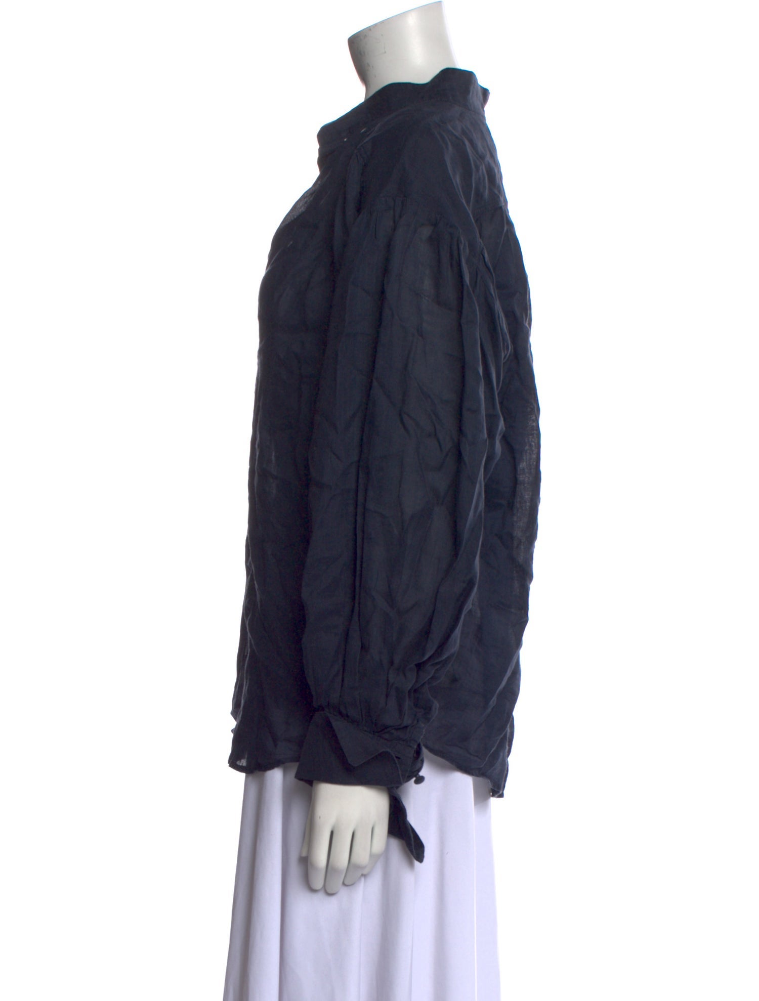 FRAME V-Neck Long Sleeve Blouse