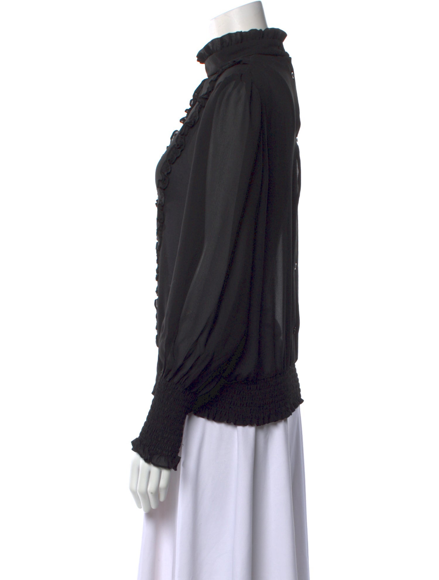 FRAME Mock Neck Long Sleeve Sweatshirt