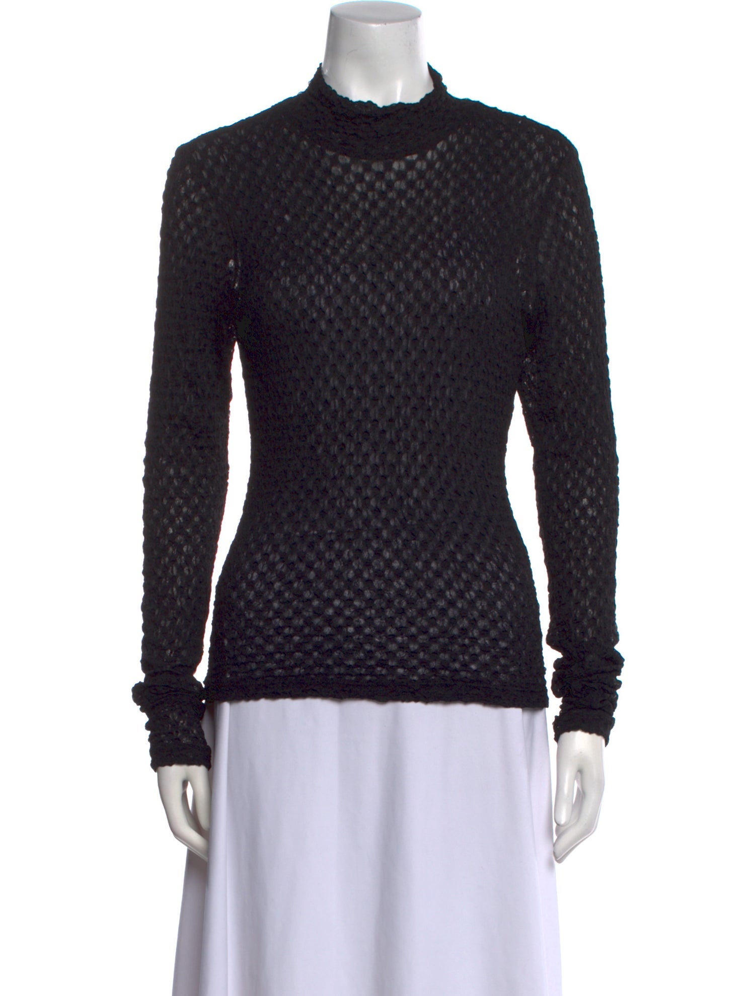 FRAME Mock Neck Long Sleeve Sweatshirt