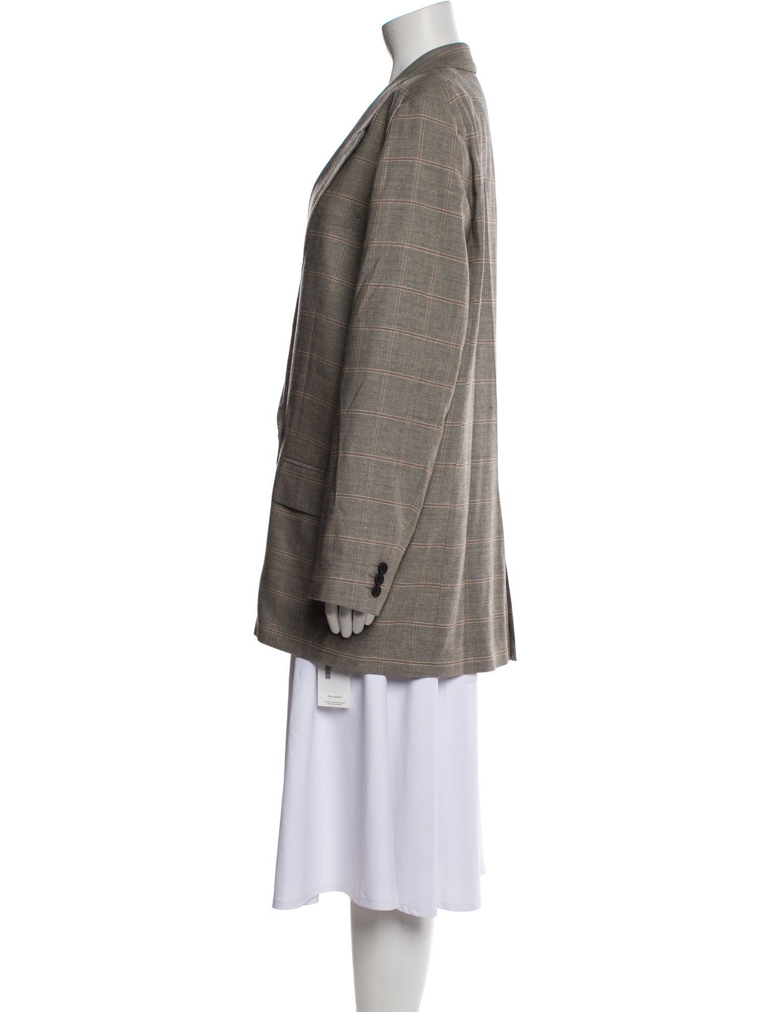 FRAME Plaid Print Blazer