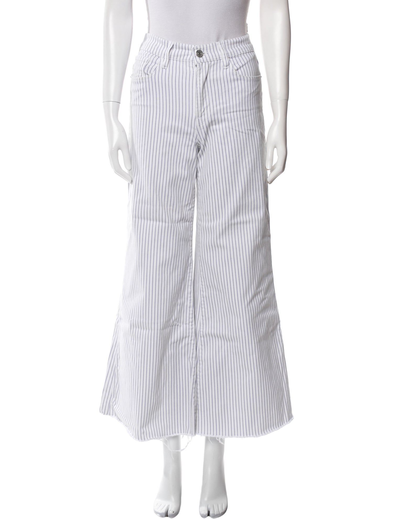 FRAME Striped Wide Leg Pants