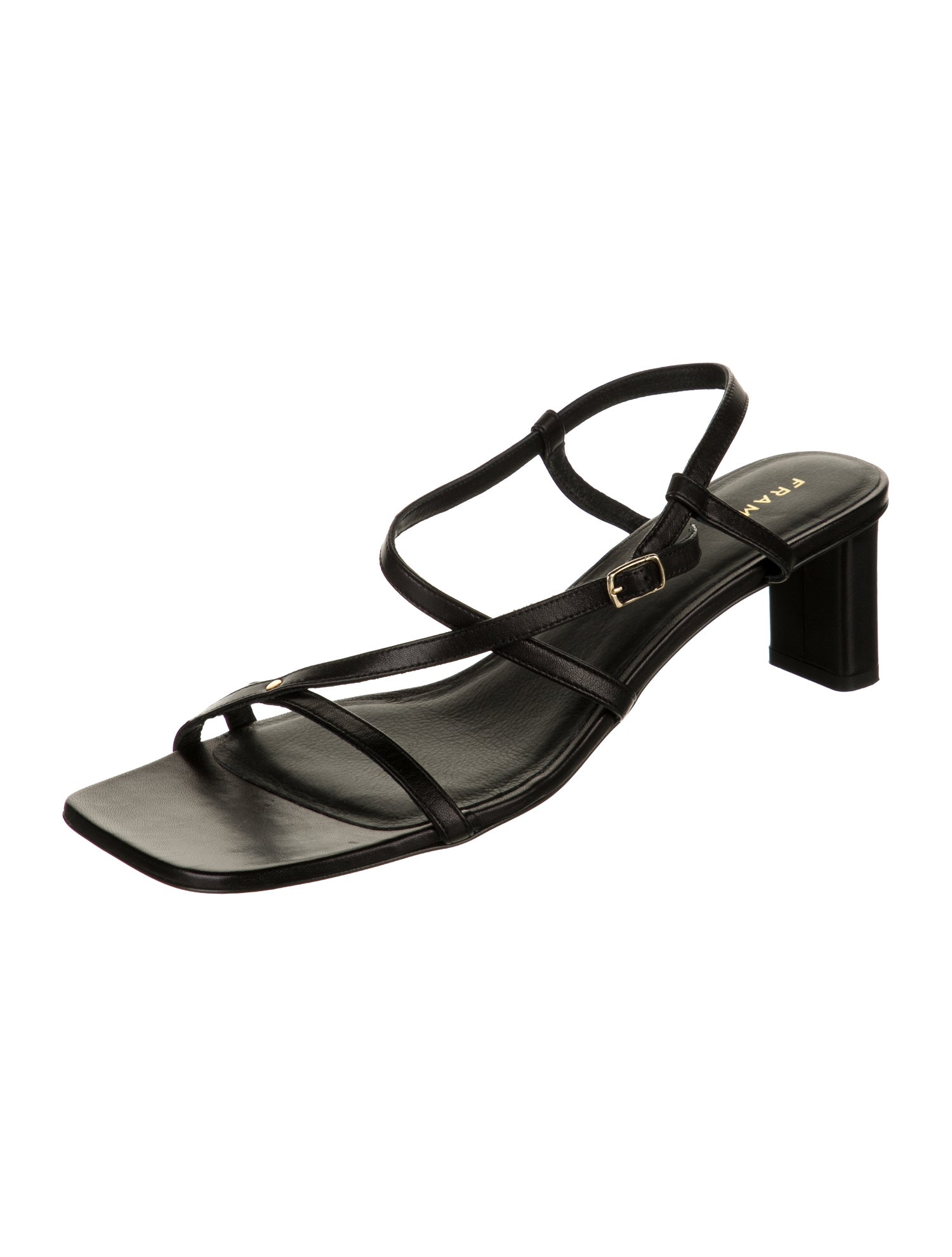 FRAME Leather Slingback Sandals