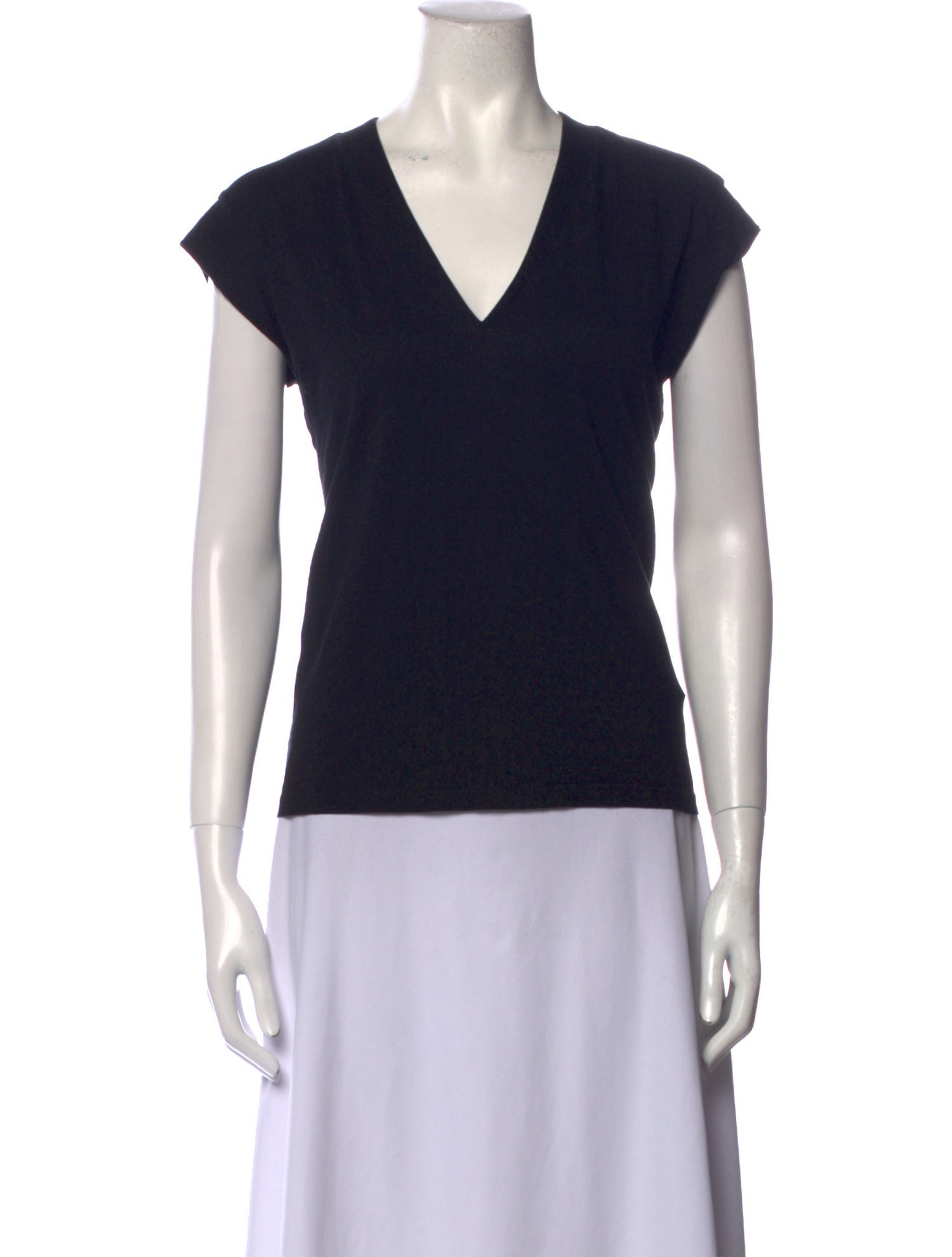 FRAME V-Neck Short Sleeve Top