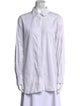 FRAME Striped Long Sleeve Button-Up Top