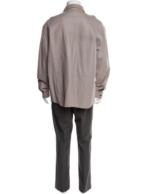 FRAME Lamb Leather Trench Coat