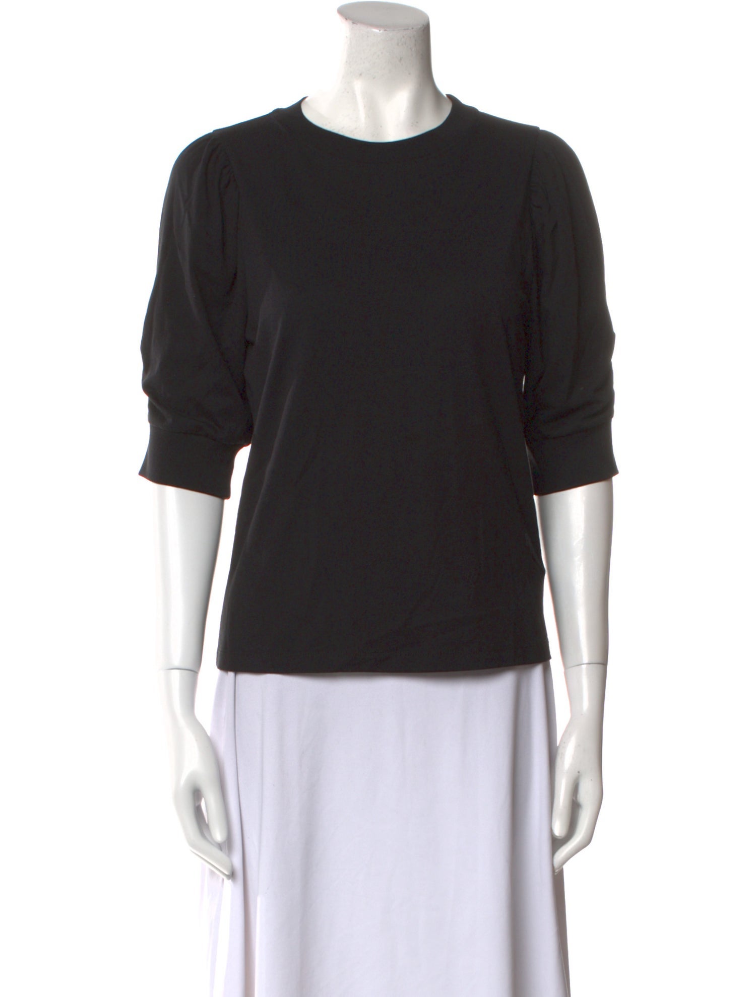 FRAME Crew Neck Three-Quarter Sleeve T-Shirt