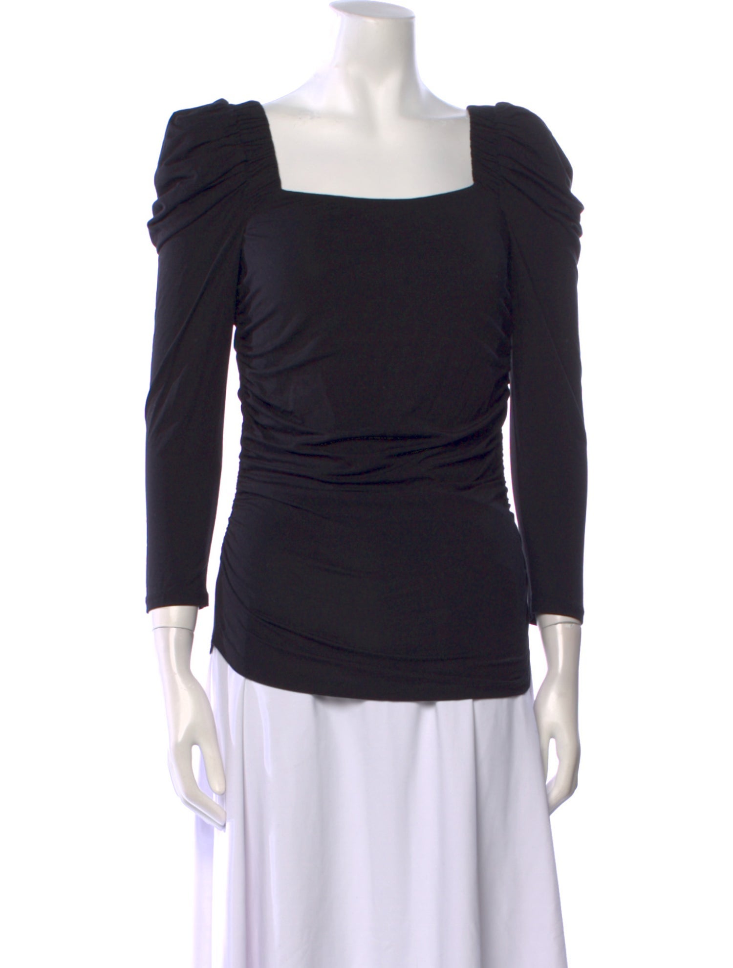 FRAME Square Neckline Three-Quarter Sleeve Top w/ Tags