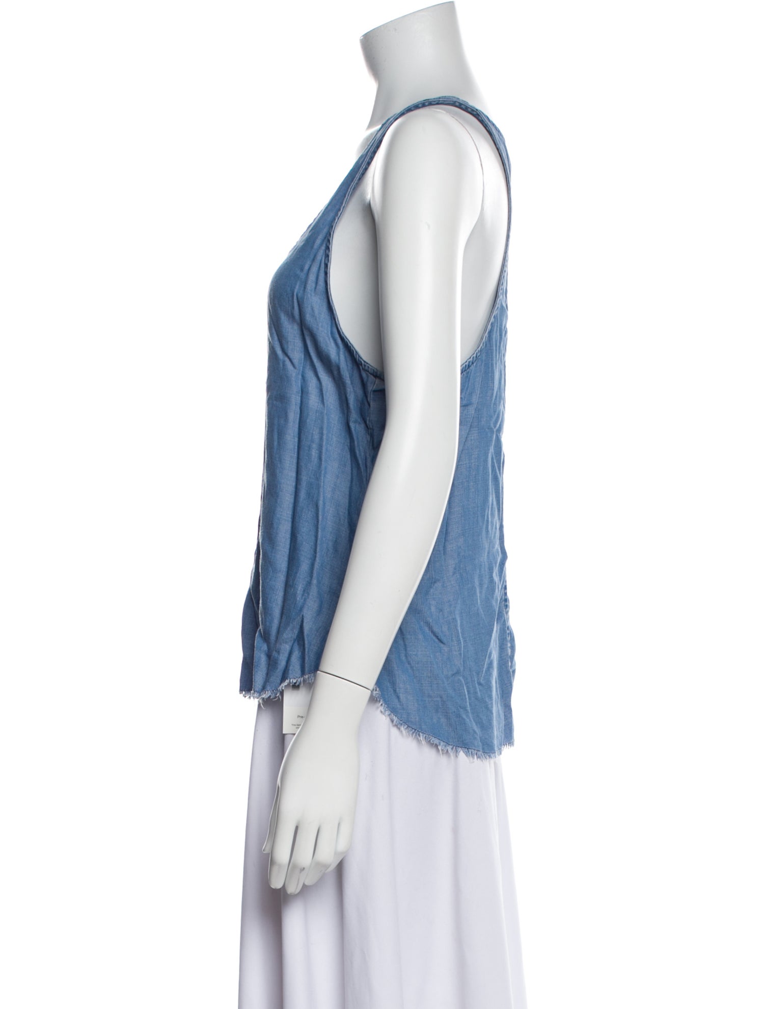FRAME Scoop Neck Sleeveless Top