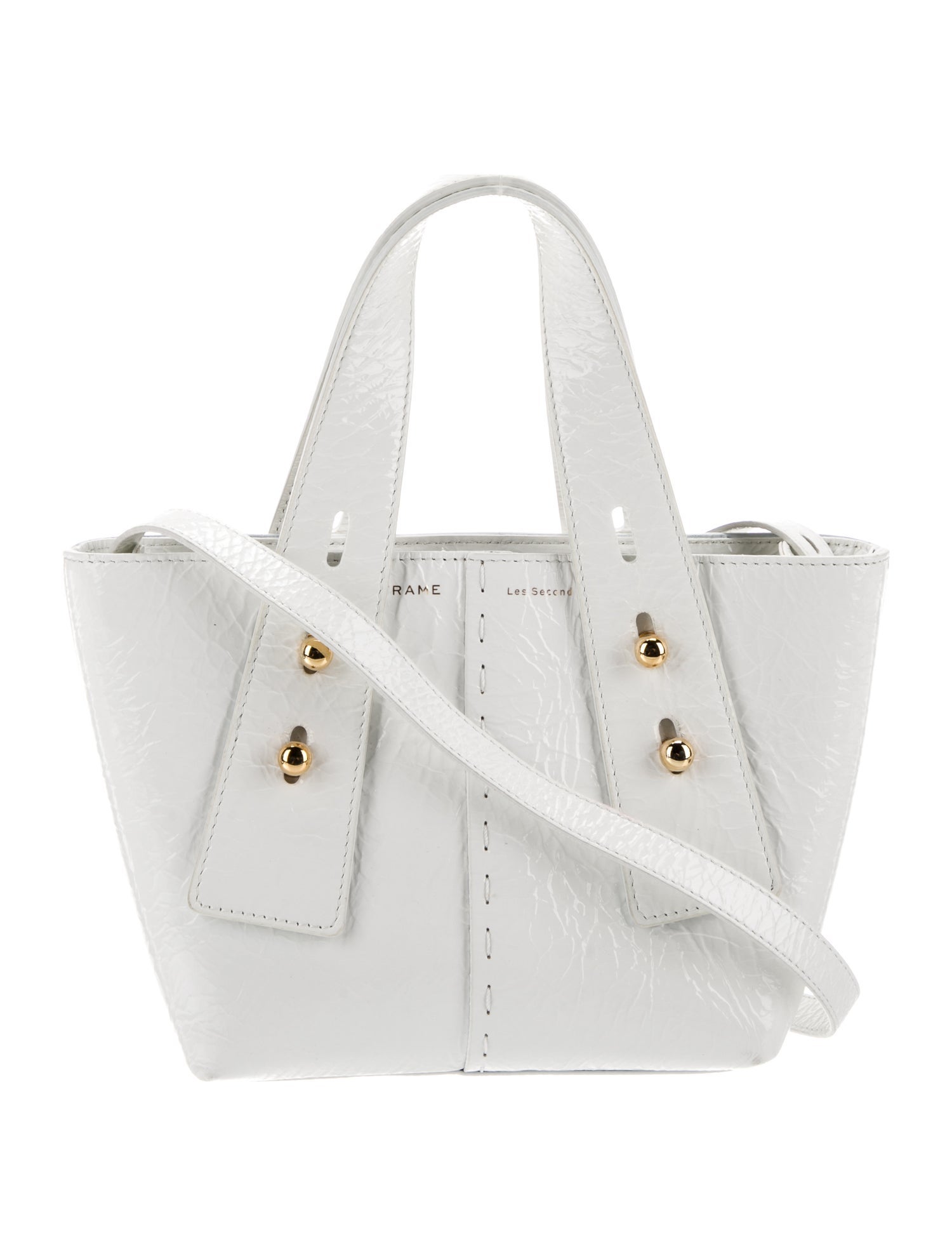 FRAME Patent Leather Shoulder Bag