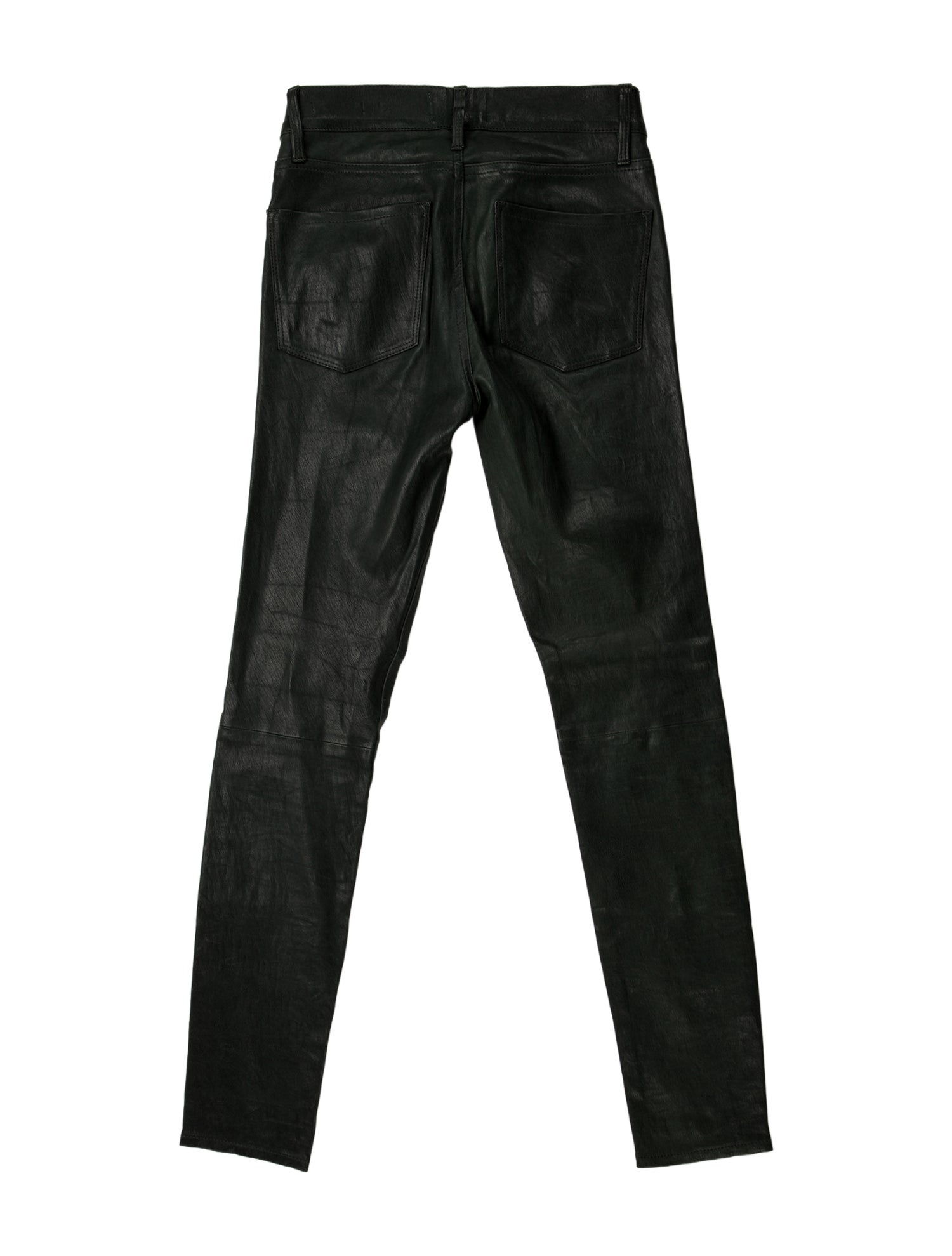 FRAME Leather Skinny Leg Pants