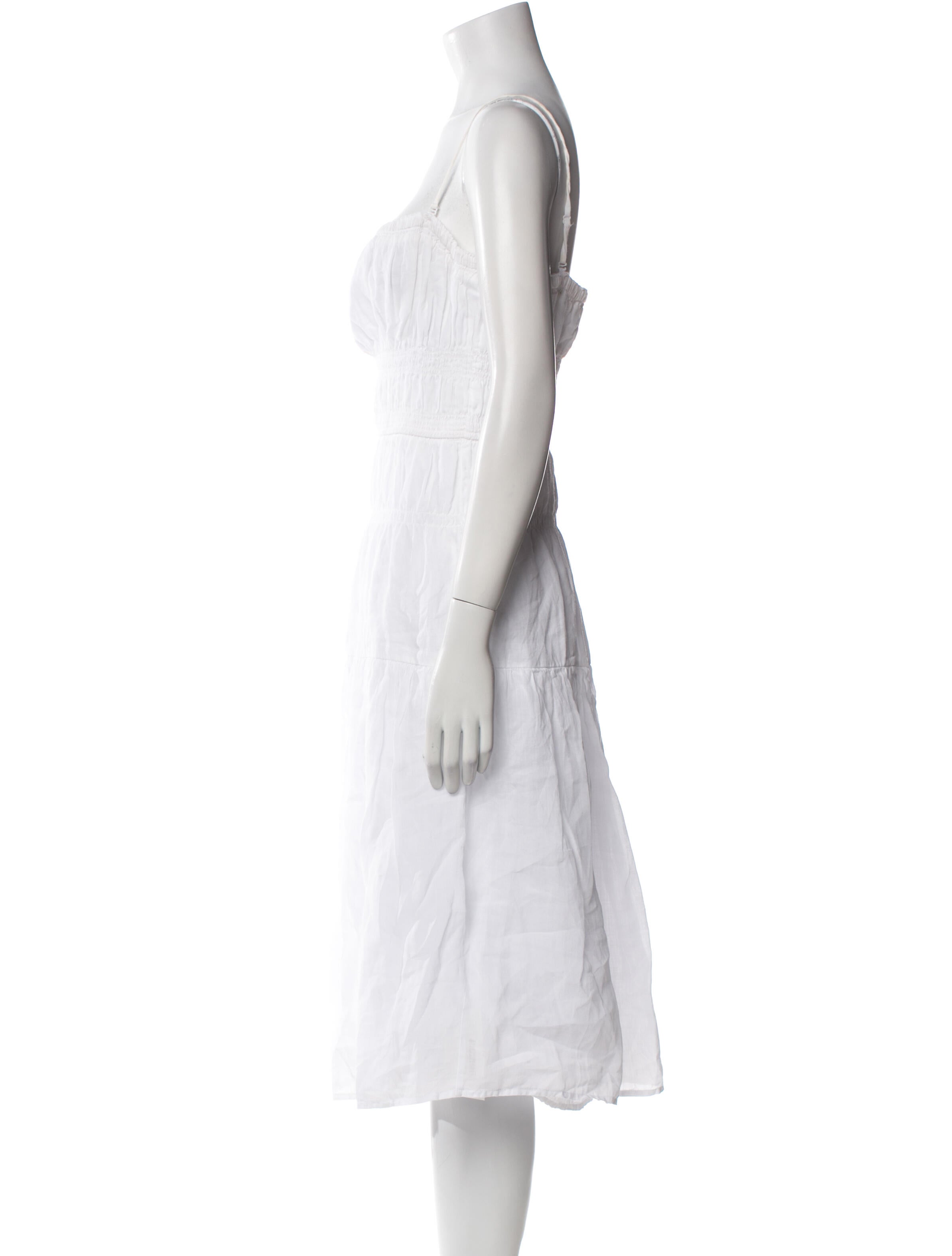 FRAME Square Neckline Midi Length Dress