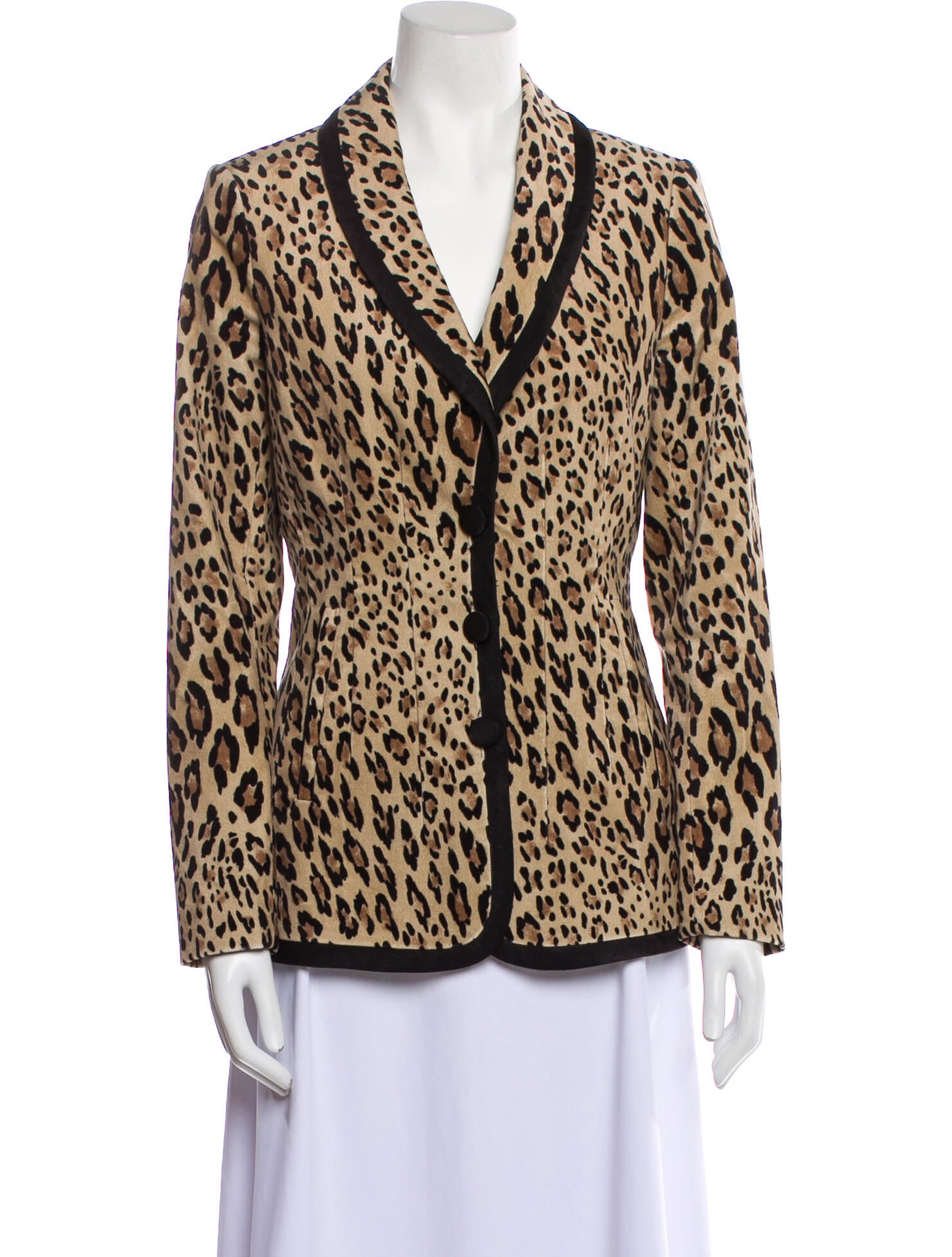 FRAME Animal Print Blazer