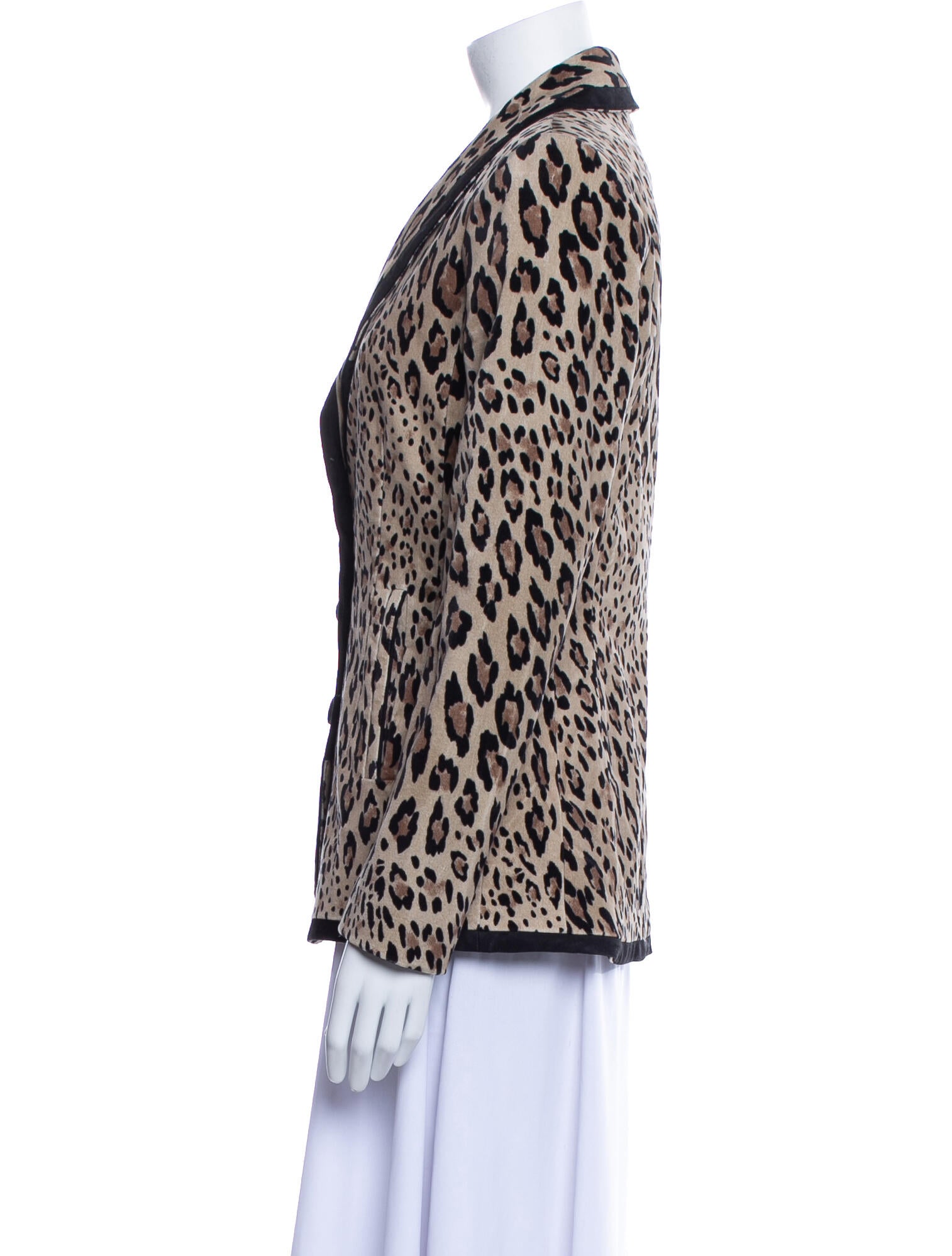 FRAME Animal Print Blazer