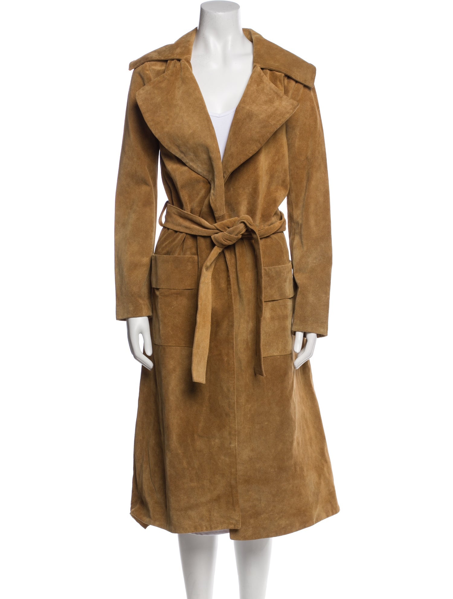 FRAME Leather Trench Coat w/ Tags