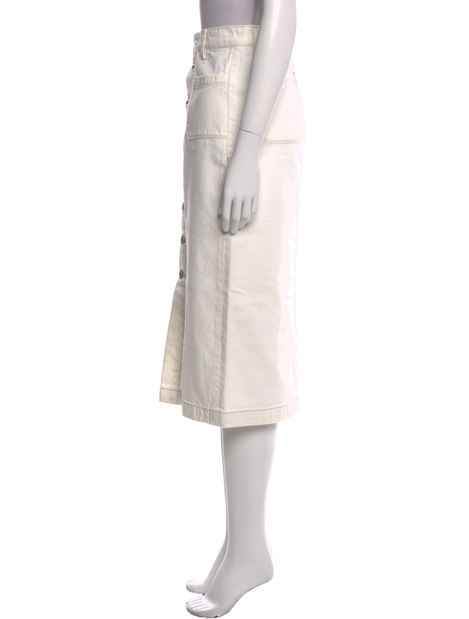 FRAME Midi Length Skirt