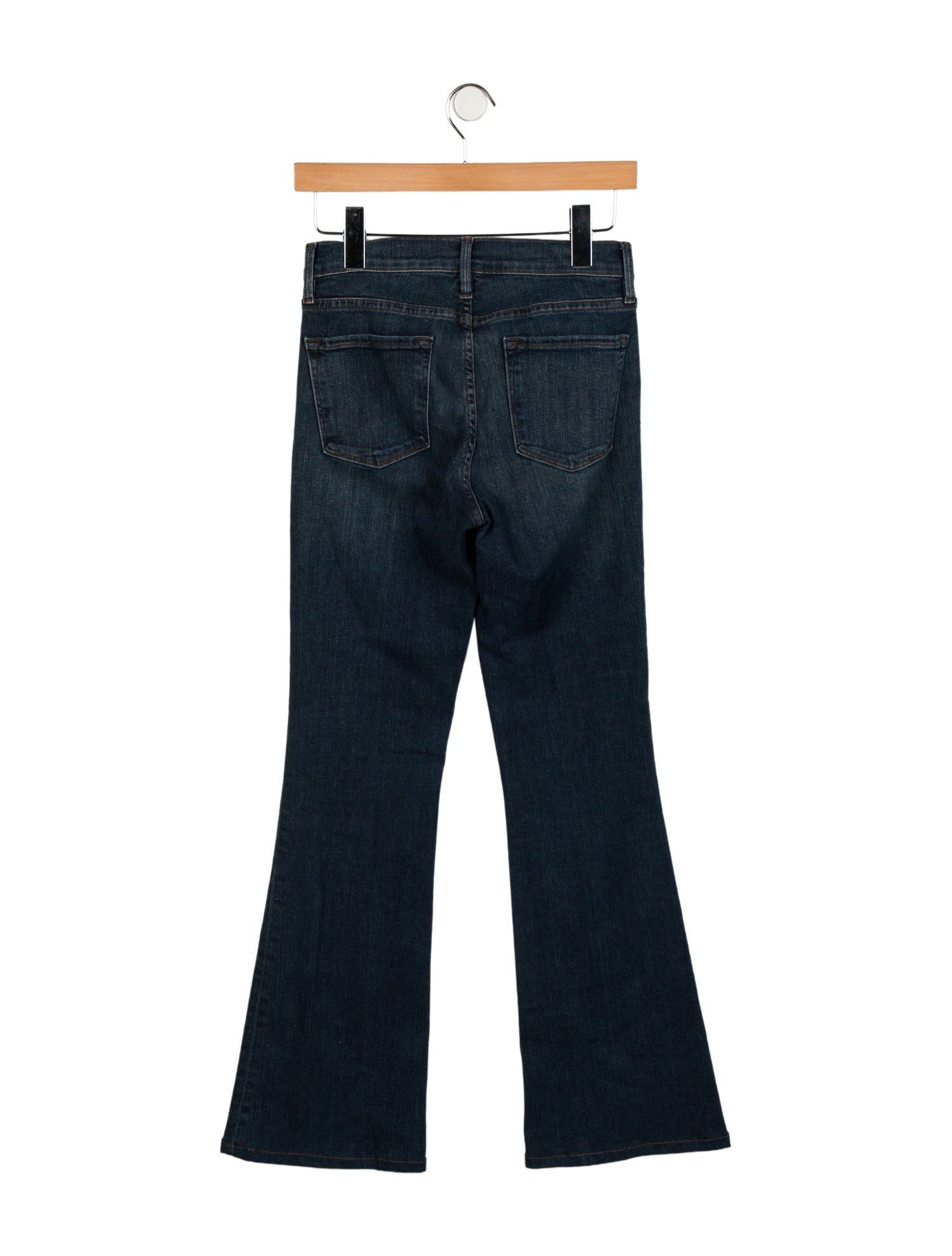 FRAME Mid-Rise Wide Leg Jeans