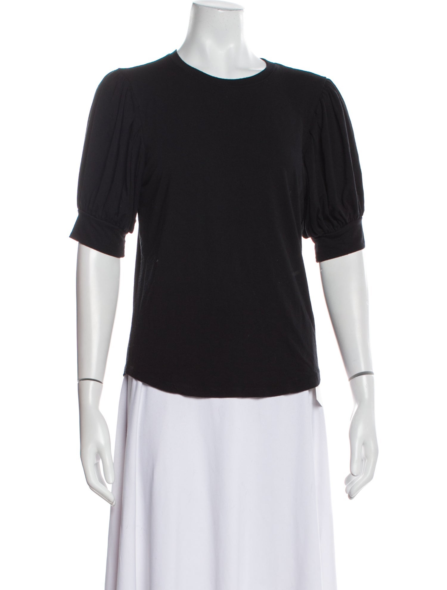 FRAME Crew Neck Three-Quarter Sleeve T-Shirt