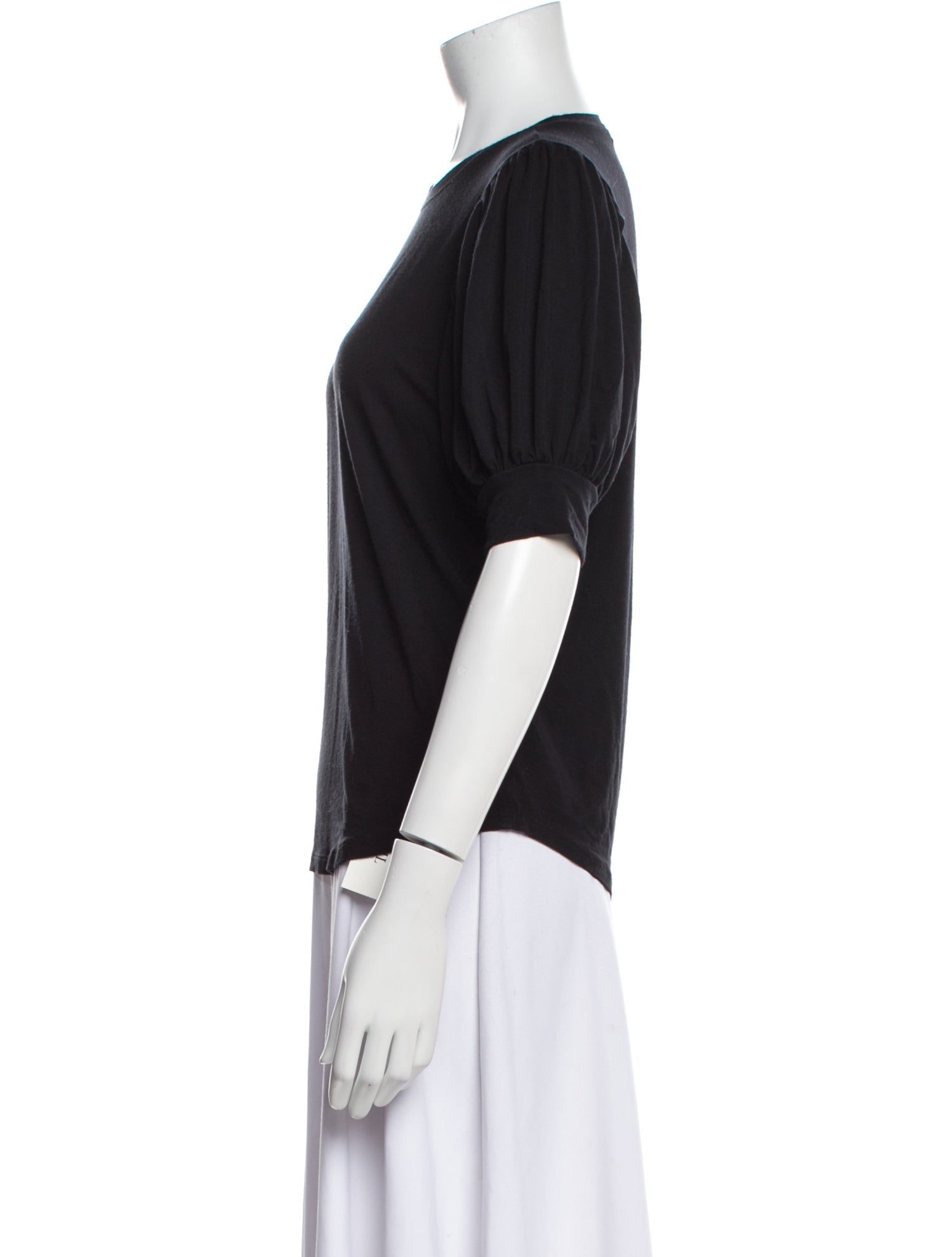 FRAME Crew Neck Three-Quarter Sleeve T-Shirt