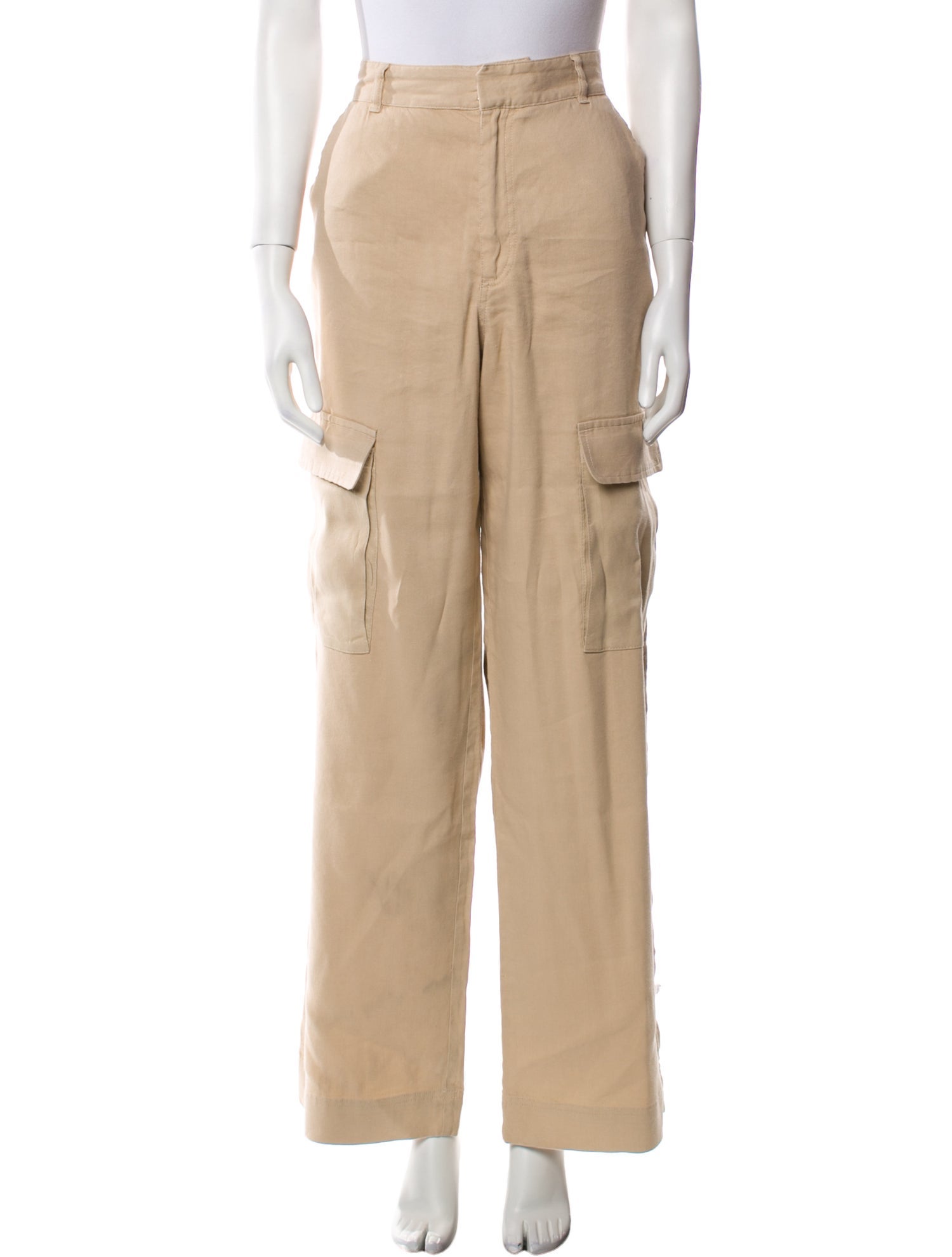 FRAME Linen Wide Leg Pants