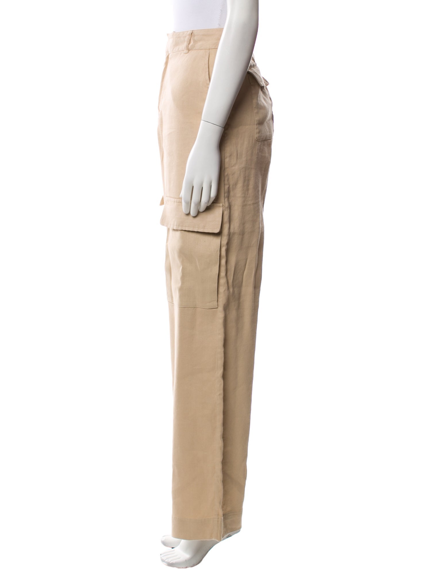 FRAME Linen Wide Leg Pants