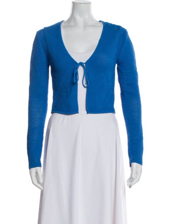 FRAME Colorblock Pattern V-Neck Sweater