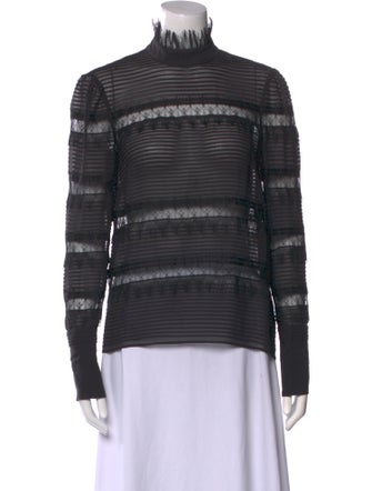 FRAME Silk Striped Sweatshirt