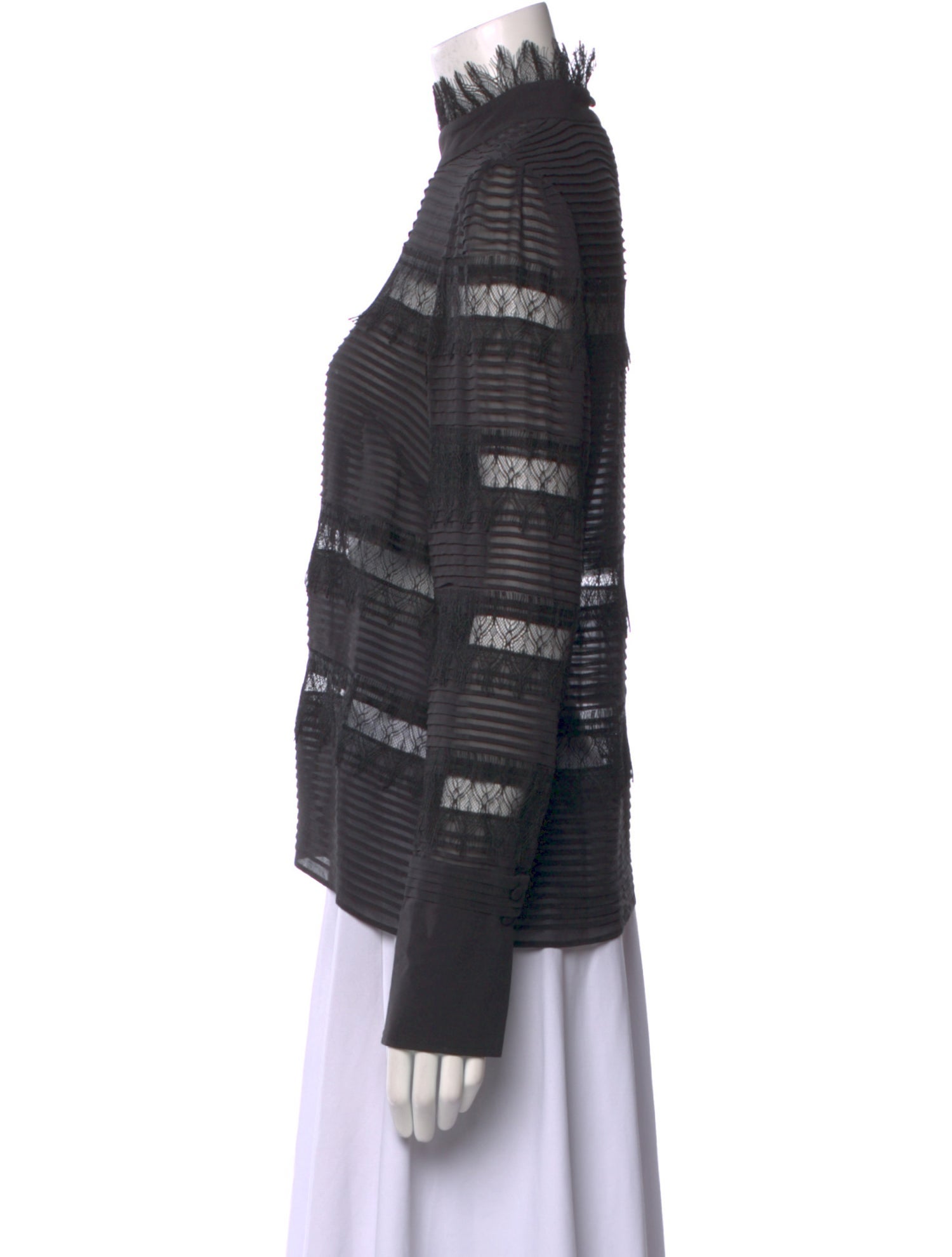 FRAME Silk Striped Sweatshirt