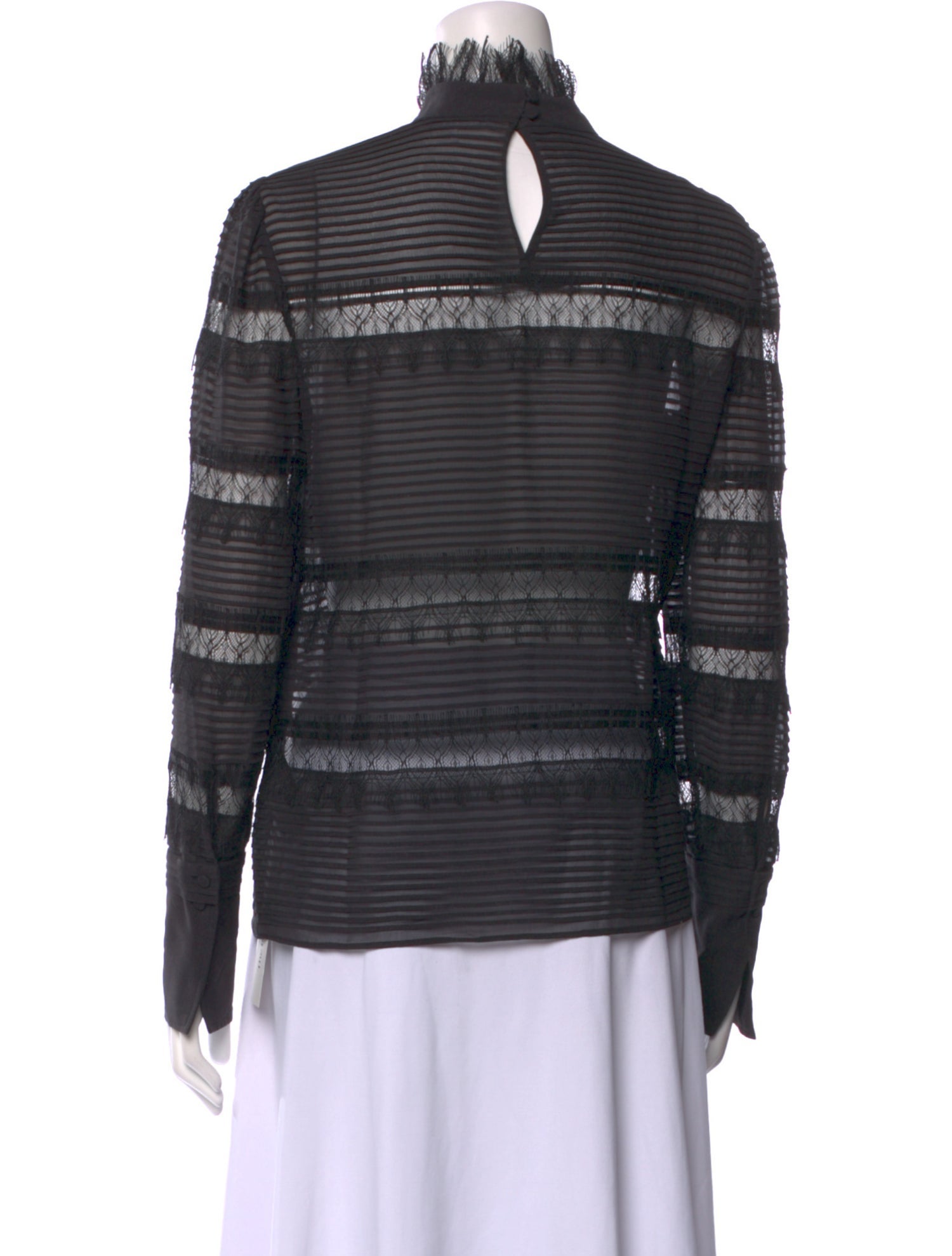 FRAME Silk Striped Sweatshirt