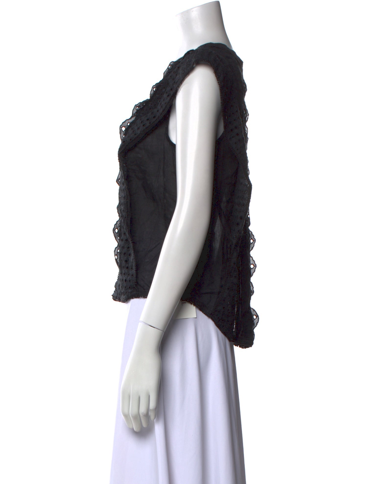 FRAME V-Neck Short Sleeve Top