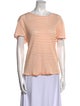 FRAME Linen Striped T-Shirt