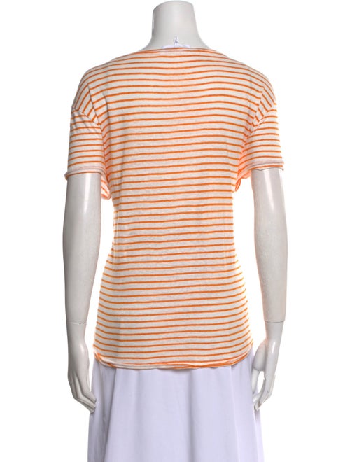 FRAME Linen Striped T-Shirt