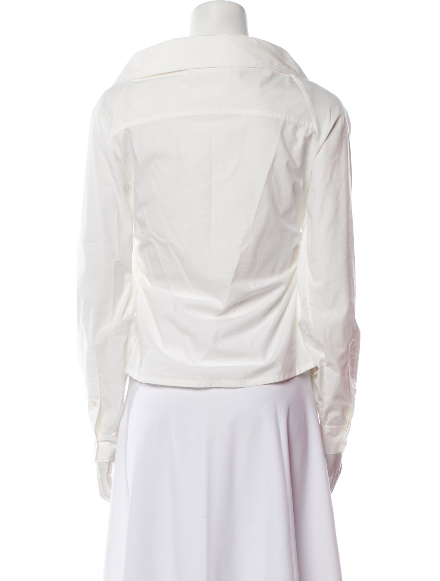 FRAME Three-Quarter Sleeve Button-Up Top