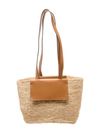 FRAME Raffia Bucket Bag