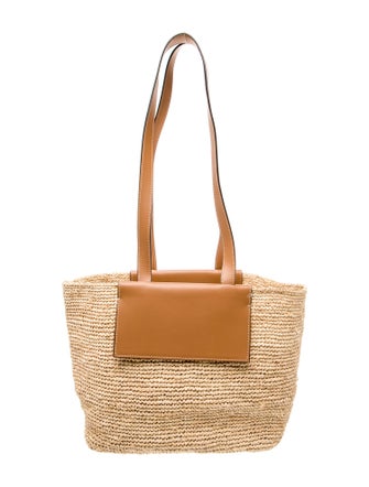 FRAME Raffia Bucket Bag