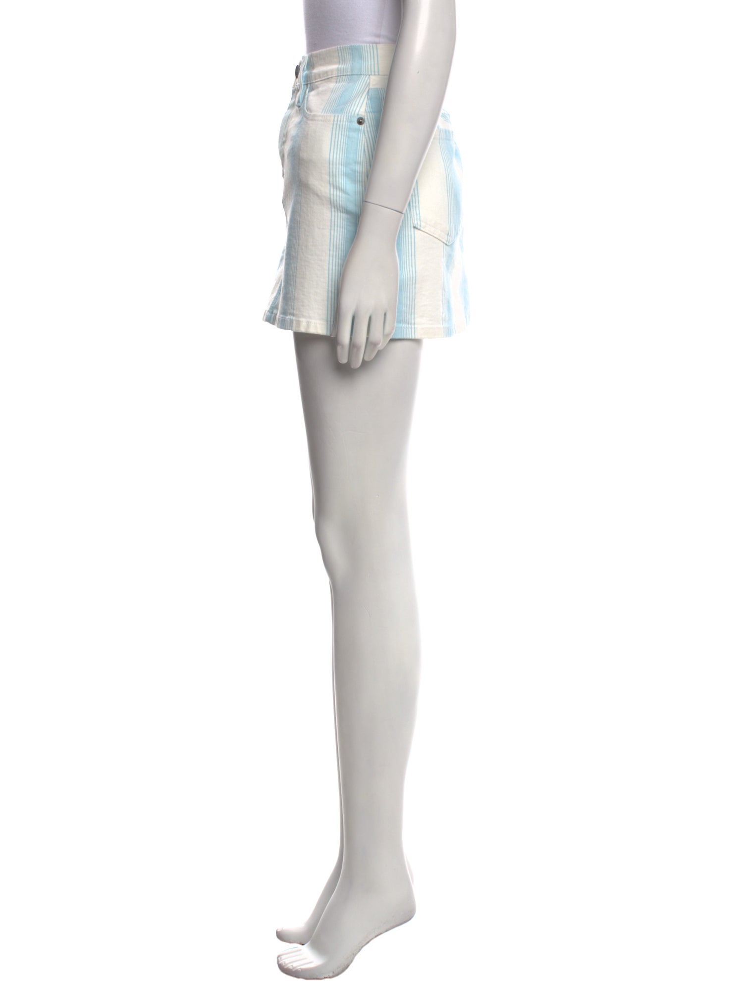 FRAME Striped Mini Skirt