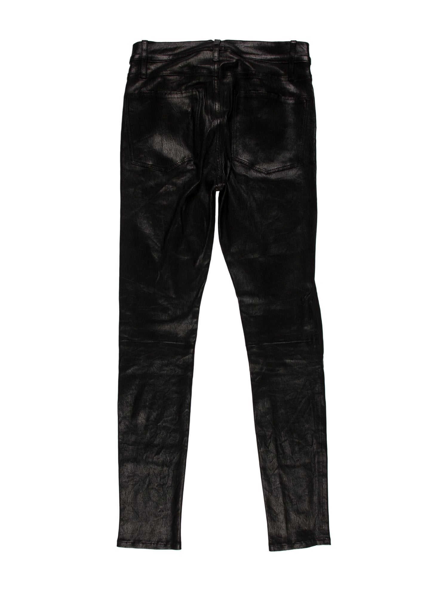 FRAME Lamb Leather Skinny Leg Pants