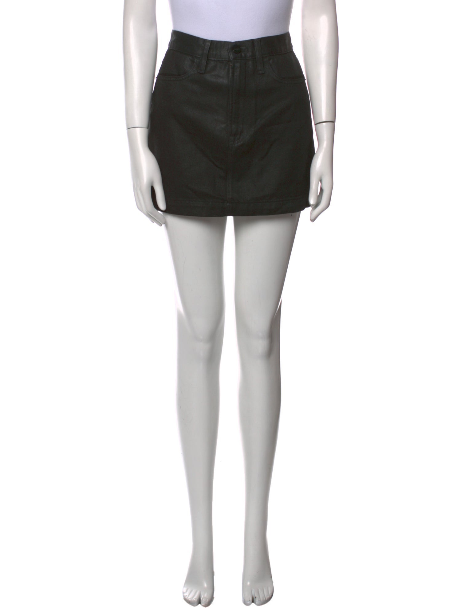 FRAME Distressed Accents Mini Skirt