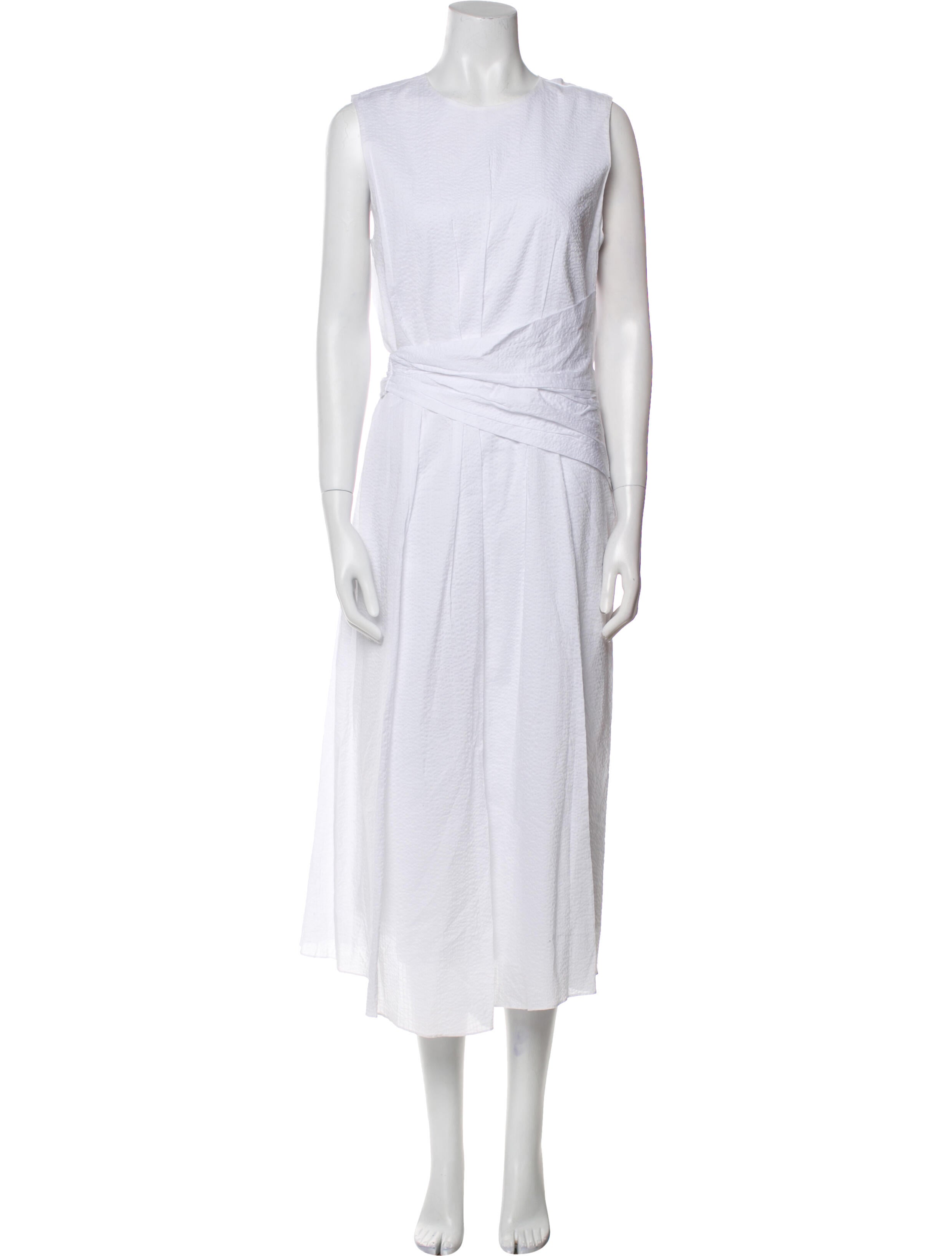 FRAME Crew Neck Long Dress