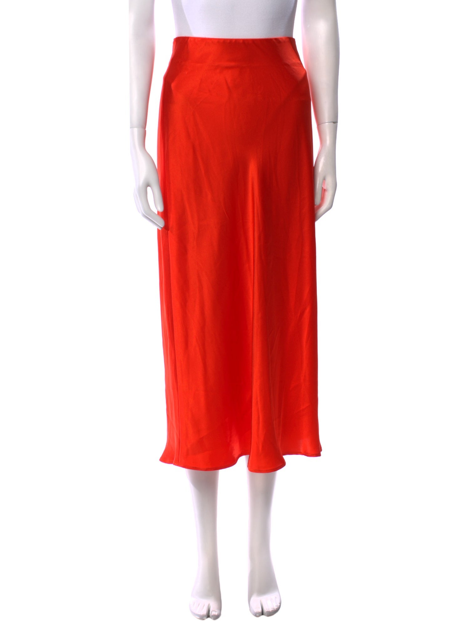 FRAME Silk Midi Length Skirt