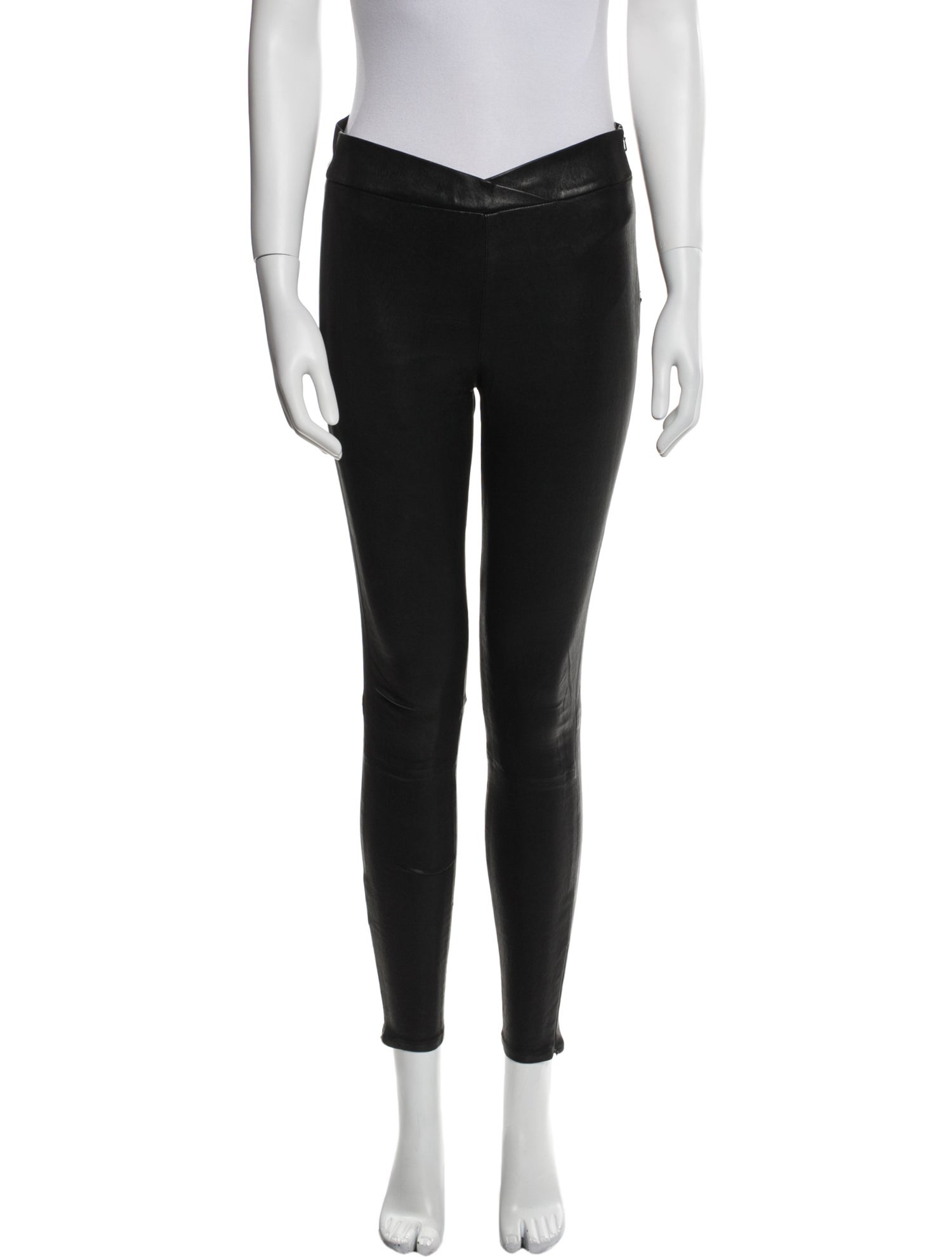 FRAME Lamb Leather Skinny Leg Pants