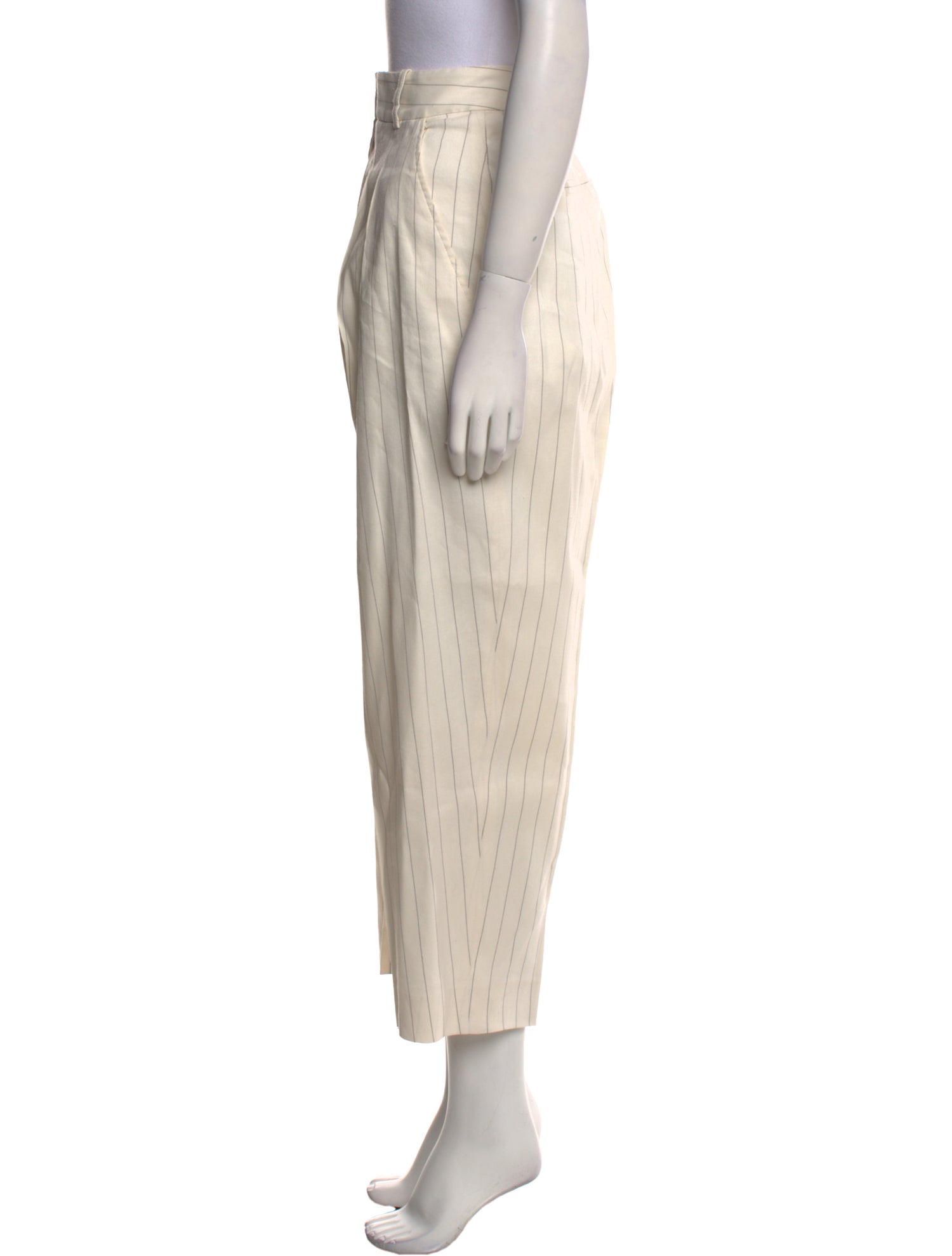 FRAME Linen Straight Leg Pants