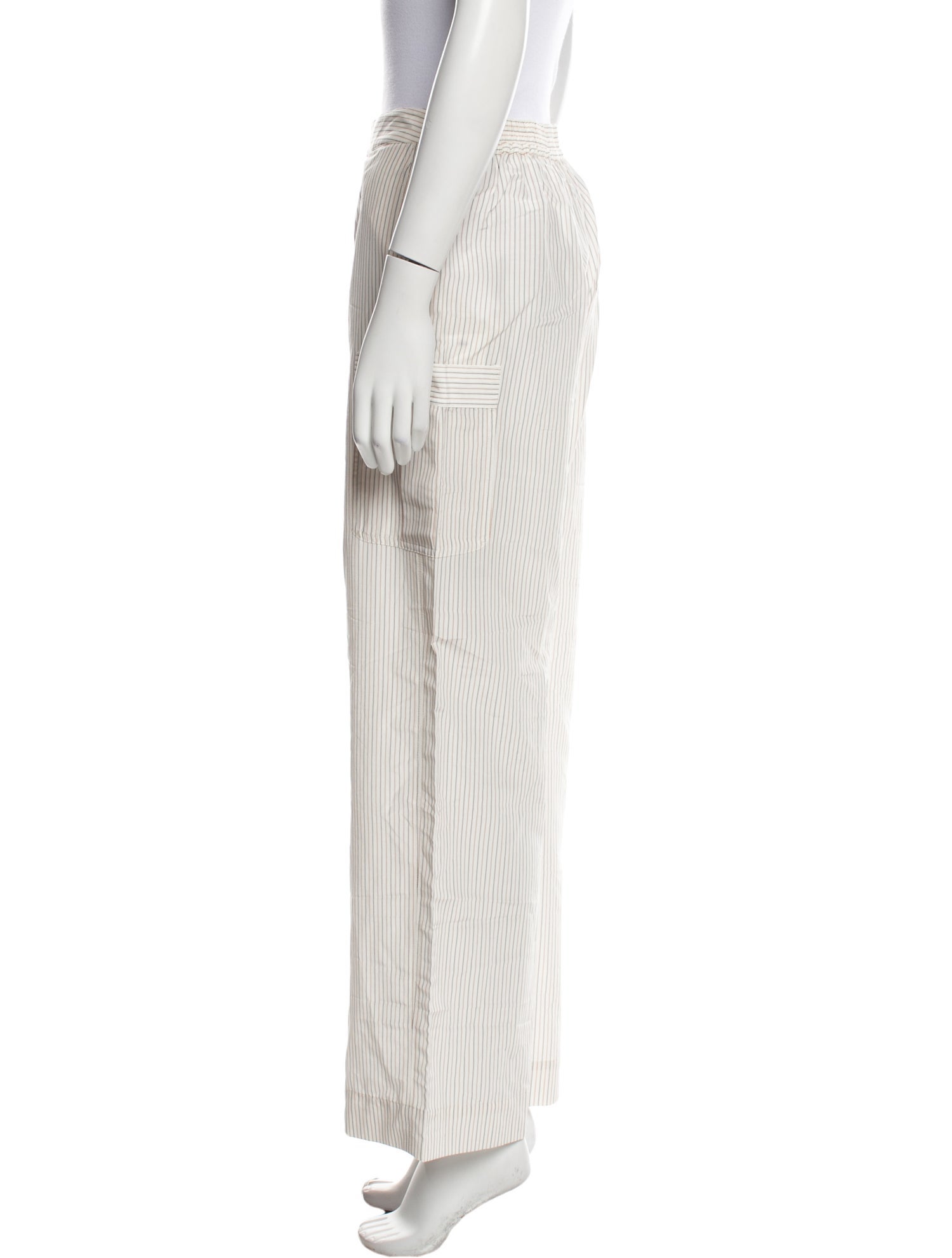 FRAME Striped Wide Leg Pants