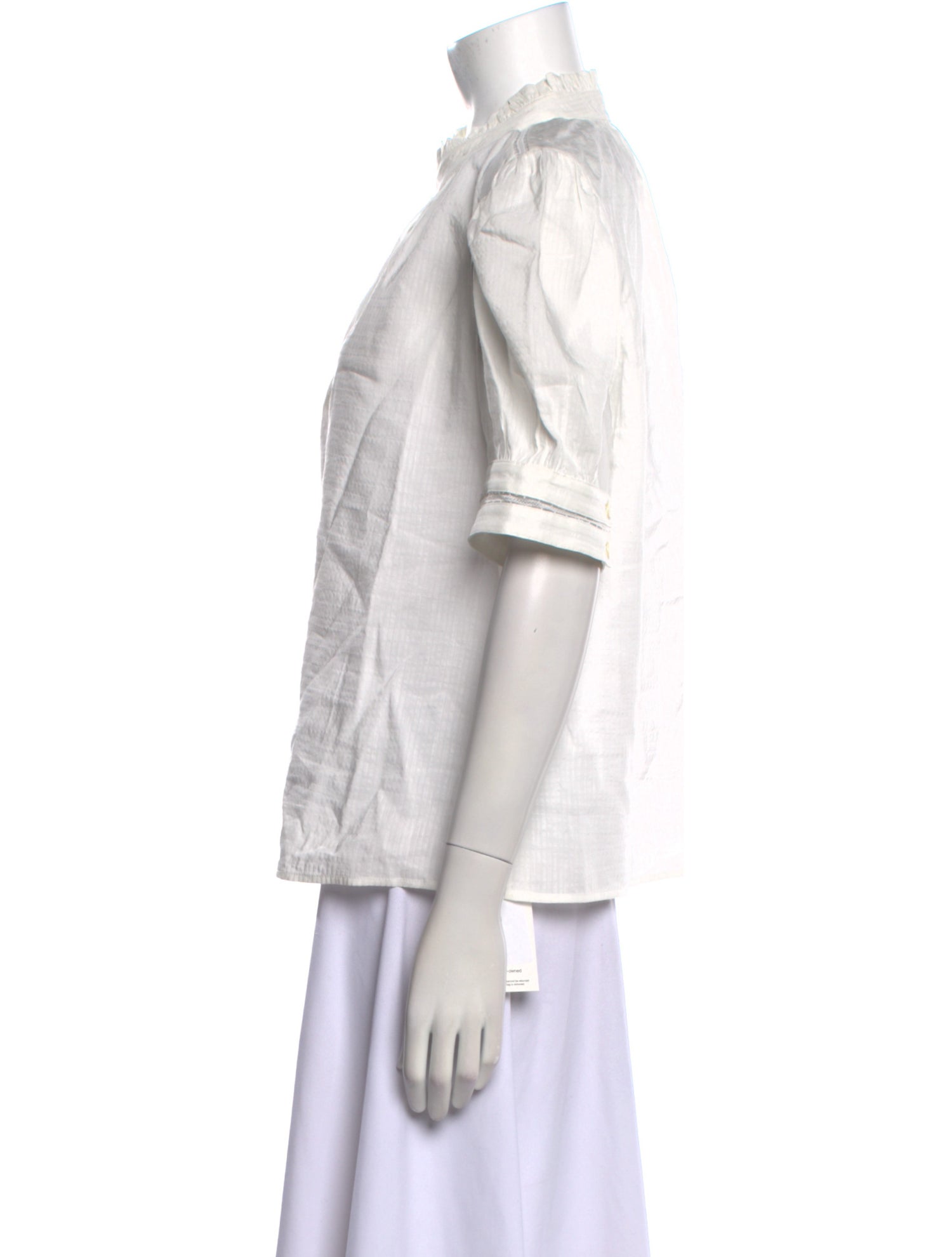 FRAME Mock Neck Short Sleeve Blouse w/ Tags