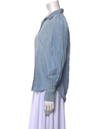 FRAME Long Sleeve Button-Up Top