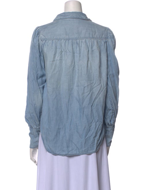 FRAME Long Sleeve Button-Up Top