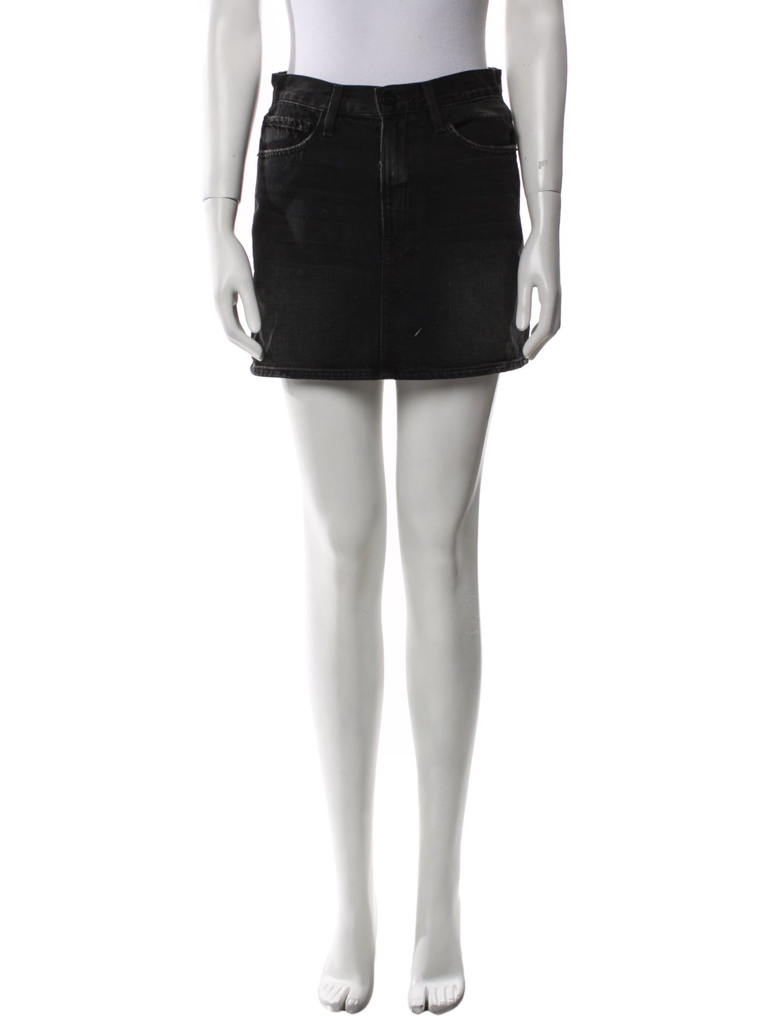 FRAME Distressed Accents Mini Skirt