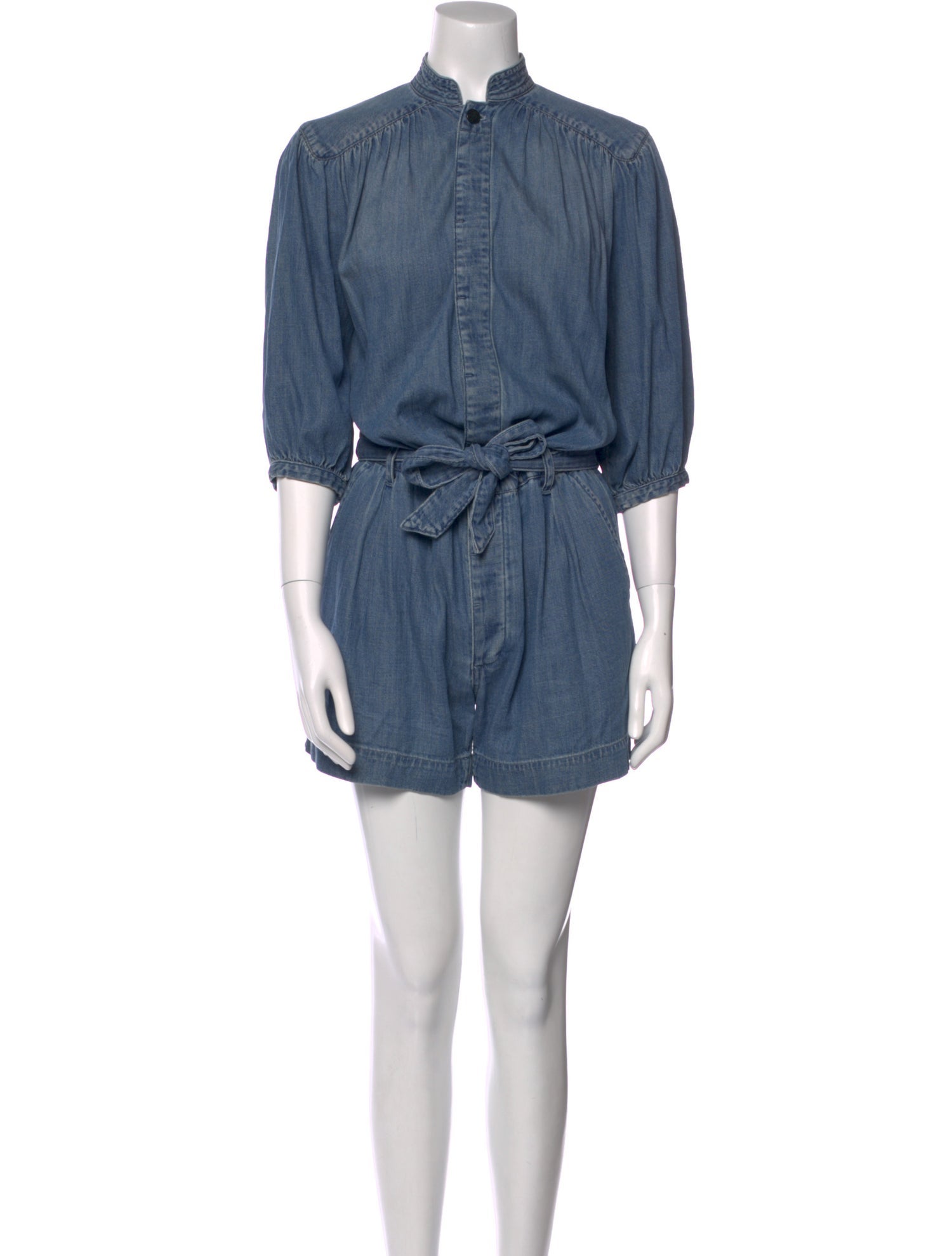 FRAME Mock Neck Romper