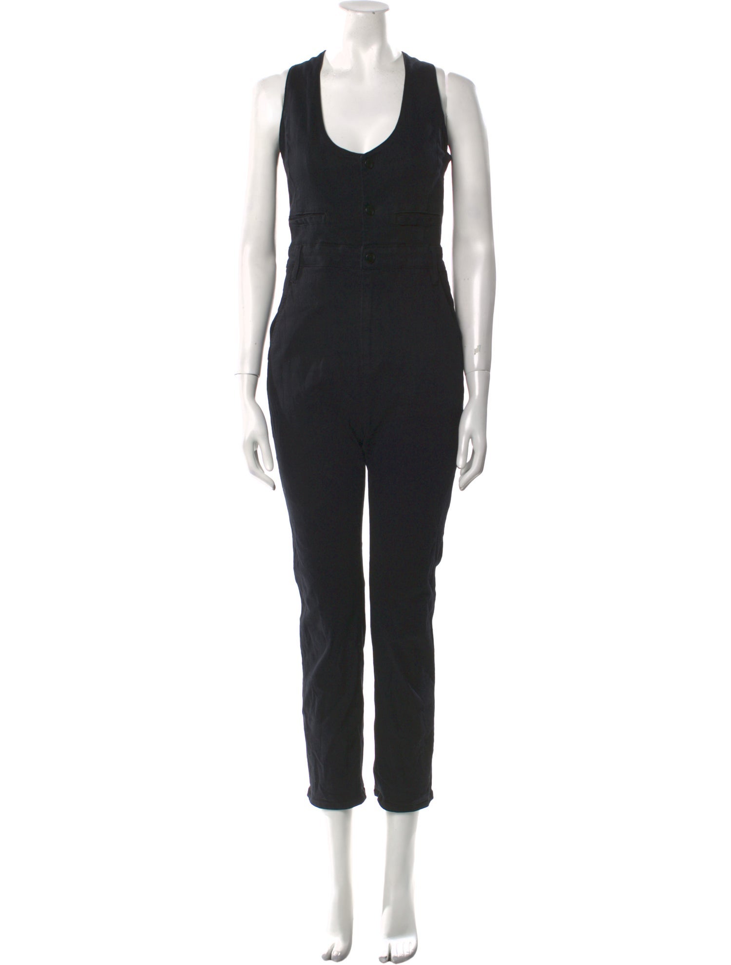 FRAME Scoop Neck Jumpsuit