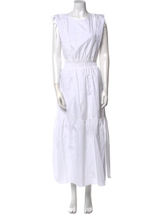 FRAME Scoop Neck Long Dress